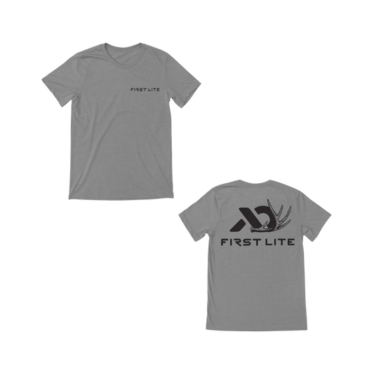 FIRST LITE WHITETAIL LOGO 2.0 T-SHIRT GREY HEATHER