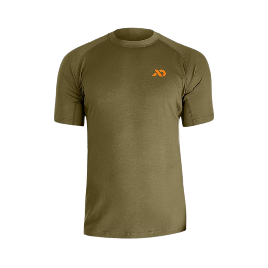 FIRST LITE WICK SHORT SLEEVE CREW CONIFER