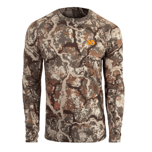 FIRST LITE MEN'S WICK LONG SLEEVE CREW - SPECTER