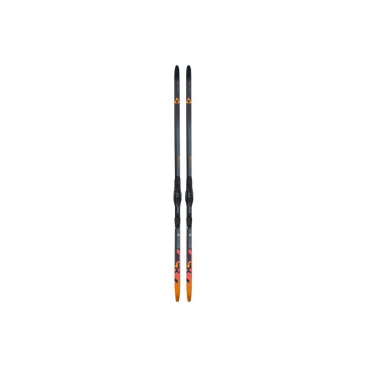 FISCHER SKIS AEROGUIDE 85 SKATE XC SKIS BLACK ORANGE