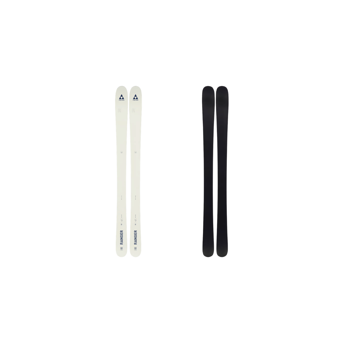 FISCHER SKIS RANGER SAND SKIS BLACK AND WHITE