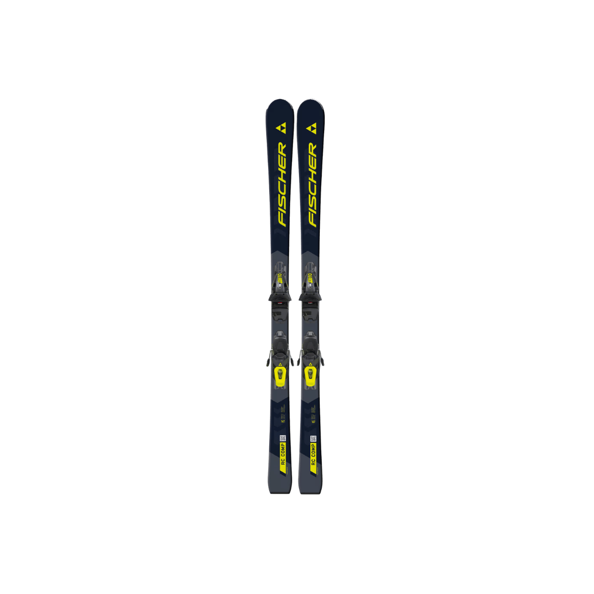 FISCHER SKIS RC COMP SKI BLACK AND YELLOW