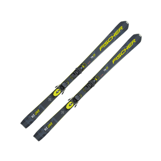 FISCHER SKIS RC ONE 78 GT + RSW10 2022 2023 BLACK YELLOW