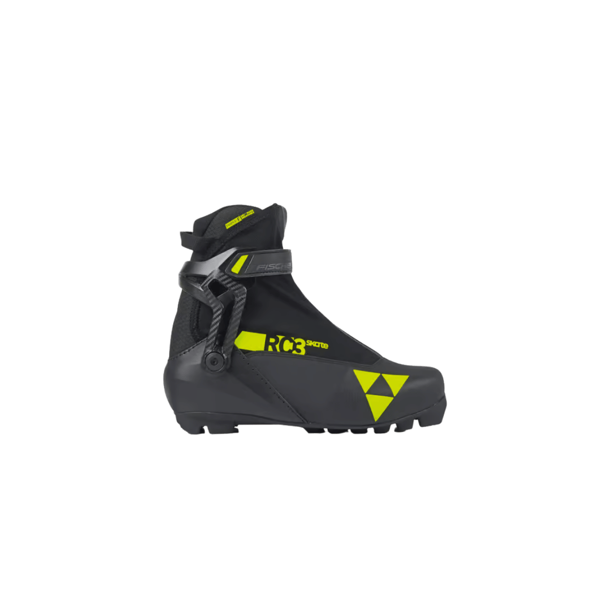FISCHER SKIS RC3 SKATE XC BOOT BLACK YELLOW