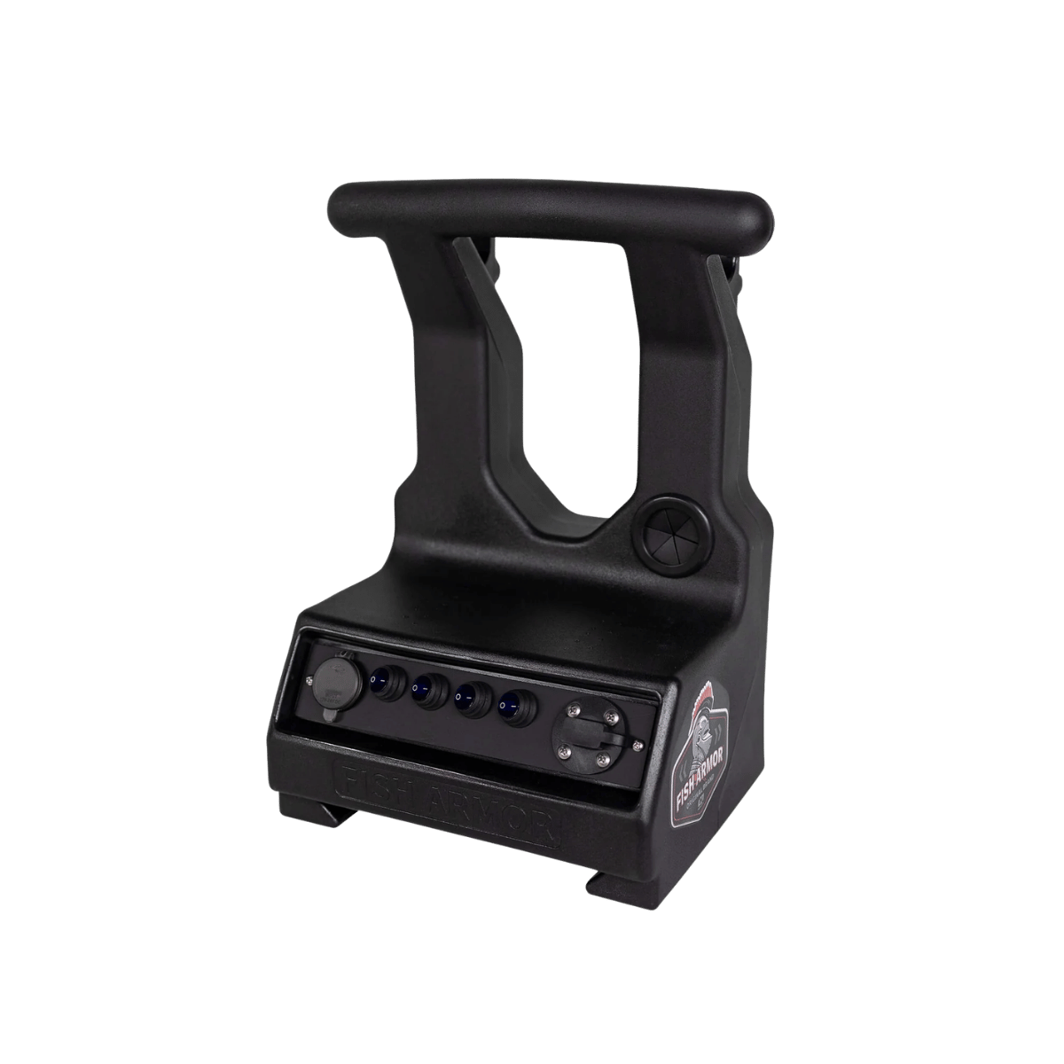 FISH ARMOR PRO ULTRA LITE, BLACK, FRONT ANGLE, SIDE LOGO