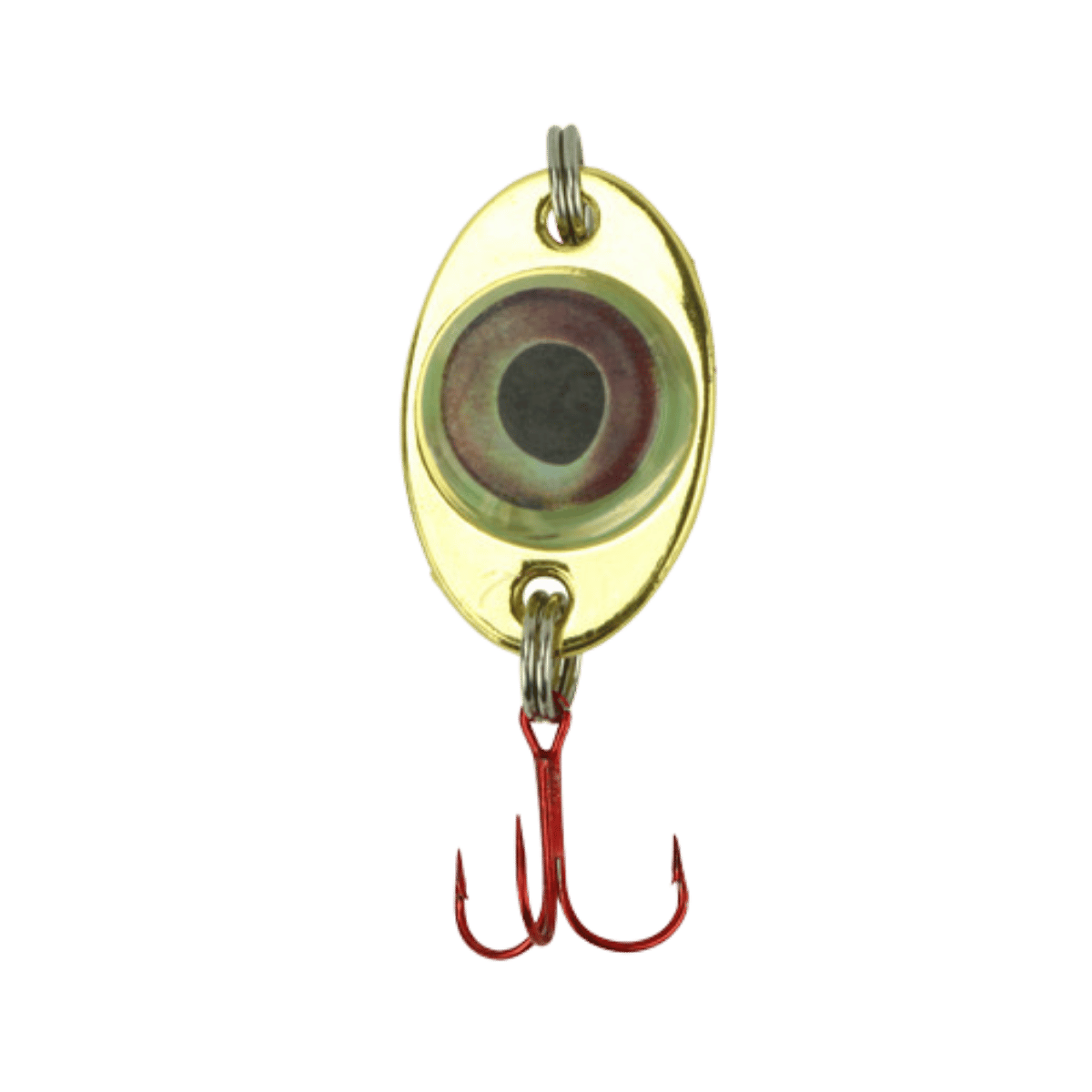 FISH DADDY DIRTY BOMB GOLD SPOON 1/4OZ BLNK GREEN LED