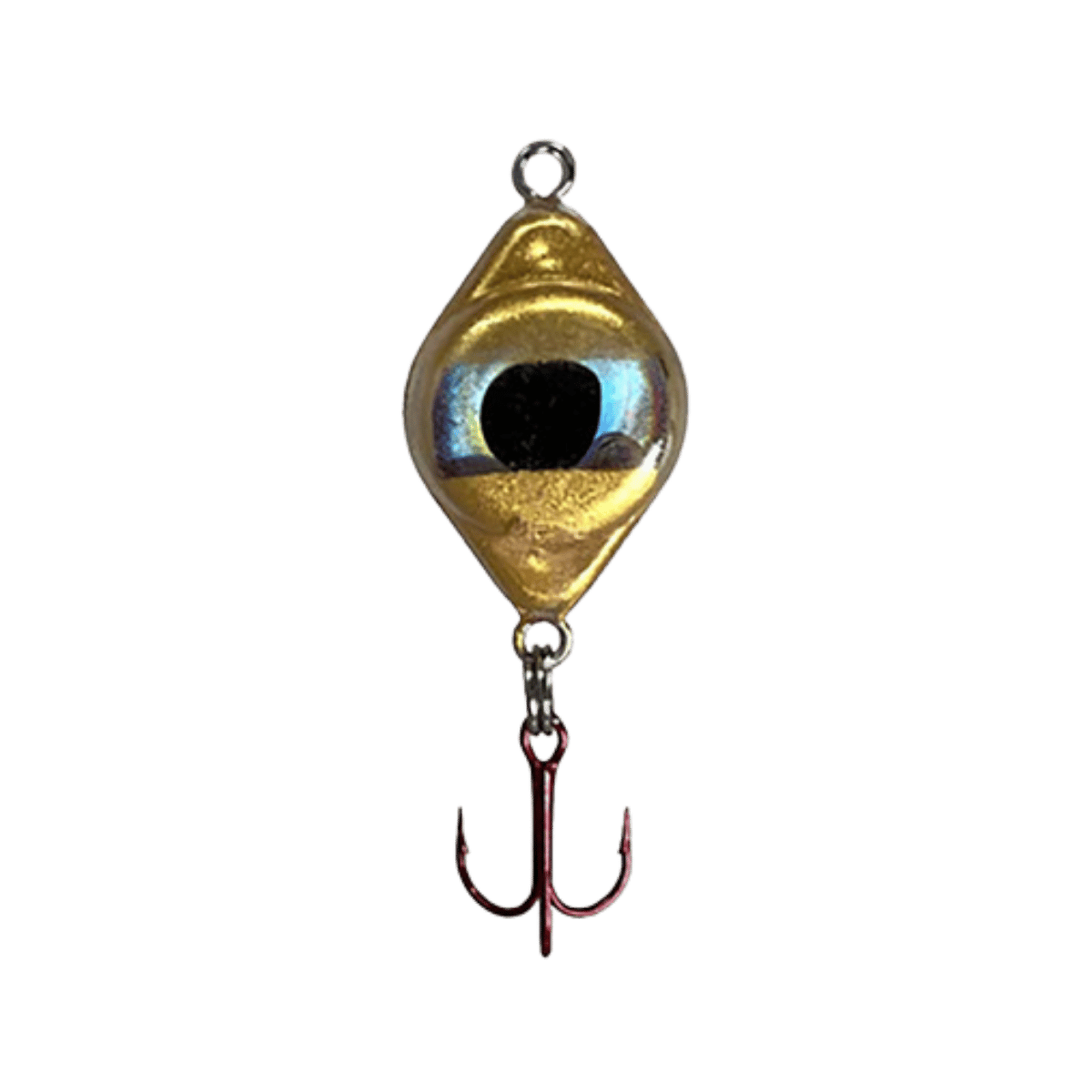 FISH DADDY DIRTY BOMB GOLD SPOON 1/8OZ BLNK BLUE LED