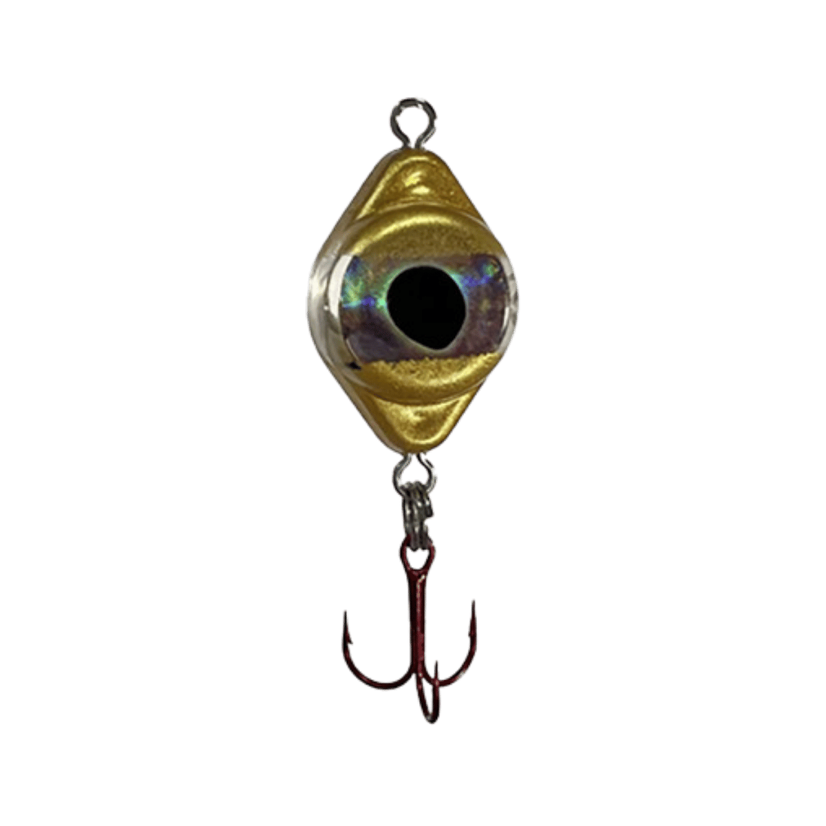 FISH DADDY DIRTY BOMB GOLD SPOON 1/8OZ BLNK GOLD LED