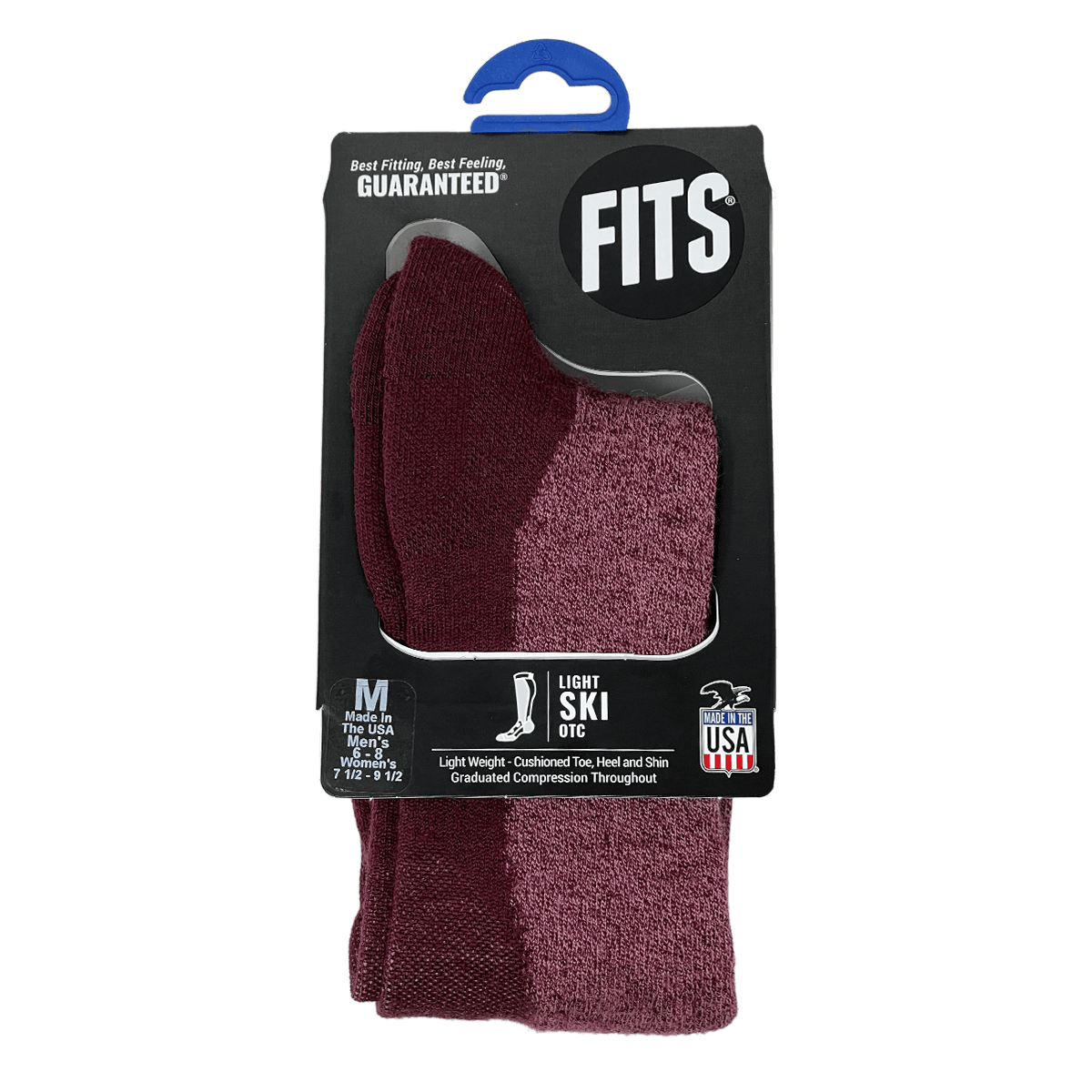 FITS LIGHT SKI OTC SOCKS FINCH