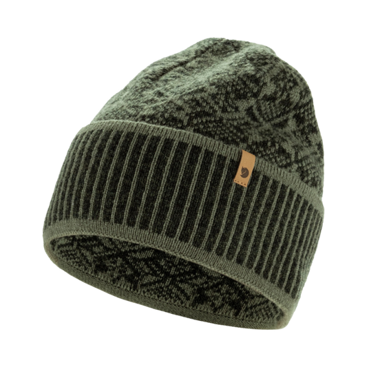 FJALLRAVEN SNOW BEANIE DEEP FOREST