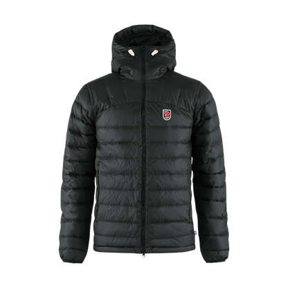 FJALLRAVEN MEN'S EXPEDITION PACK DOWN HOODIE - BLACK - FRONT