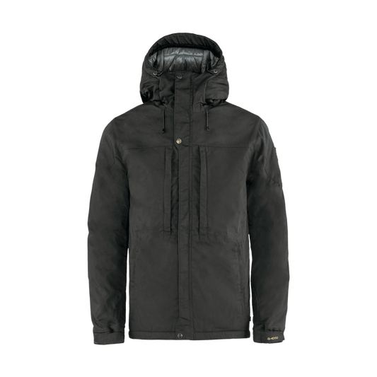 FJALLRAVEN MEN'S SKOGSÖ PADDED JACKET - DARK GREY - FRONT VIEW