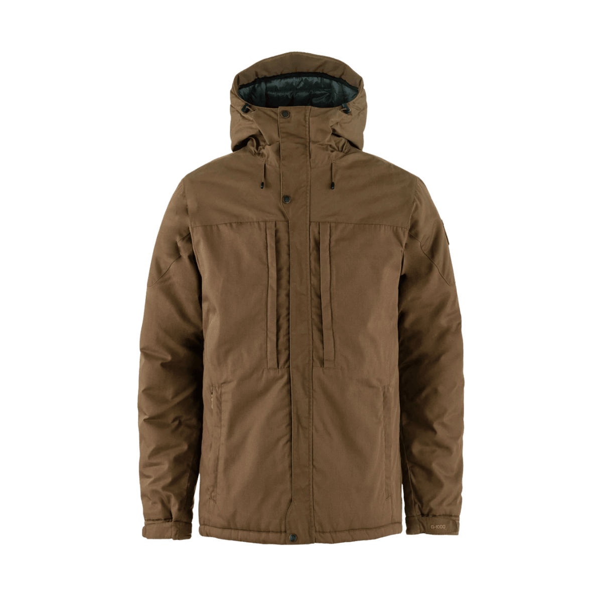 FJALLRAVEN MEN'S SKOGSÖ PADDED JACKET - DARK OAK - FRONT VIEW