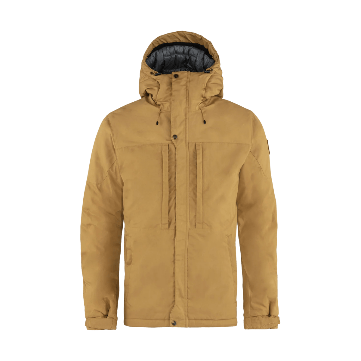 FJALLRAVEN MEN'S SKOGSÖ PADDED JACKET - BUCKWHEAT/BROWN - FRONT VIEW