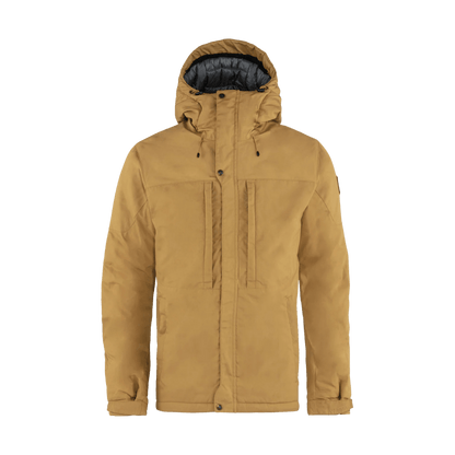 FJALLRAVEN MEN'S SKOGSÖ PADDED JACKET - BUCKWHEAT/BROWN - FRONT VIEW