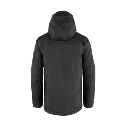 FJALLRAVEN MEN'S SKOGSÖ PADDED JACKET - DARK GREY - BACK VIEW