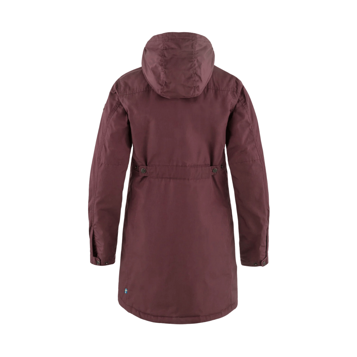 FJALLRAVEN WOMEN'S KIRUNA PADDED PARKA - PORT - BACK VIEW