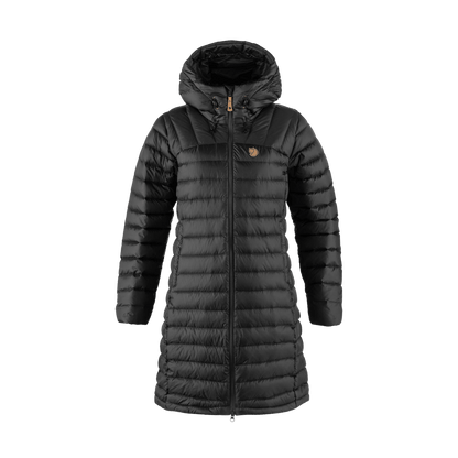 FJALLRAVEN WOMEN'S SNOW FLAKE PARKA - BLACK - FRONT