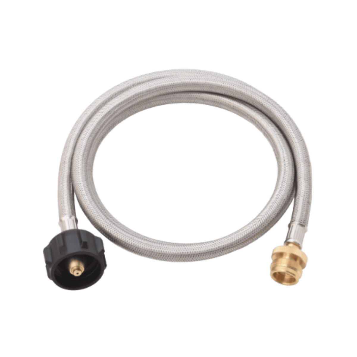 FLAME KING 5FT STEEL BRAIDED HOSE SILVER