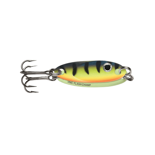 VMC FLASH CHAMP SPOON 1/16OZ - GLOW HOT PERCH