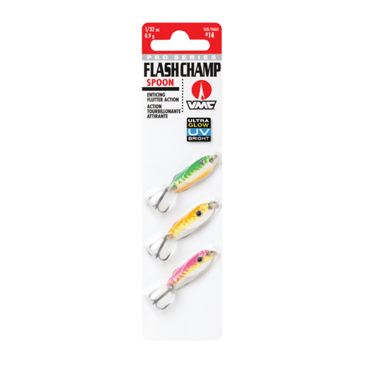 VMC FLASH CHAMP SPOON KIT 1/8OZ - GLOW UV
