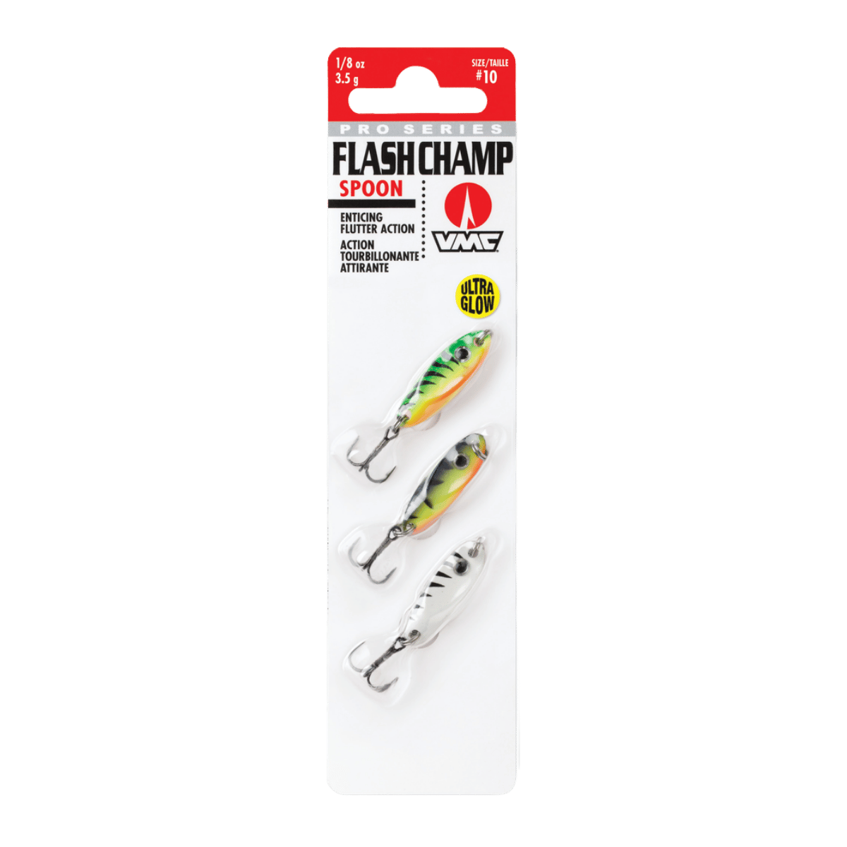 VMC FLASH CHAMP SPOON KIT 1/8OZ - GLOW