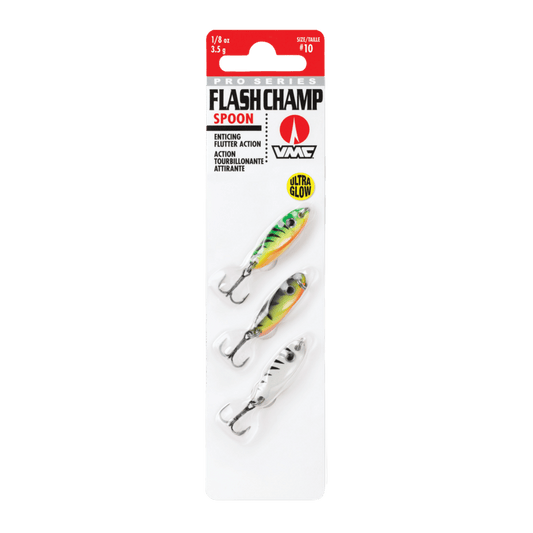 VMC FLASH CHAMP SPOON KIT 1/8OZ - GLOW