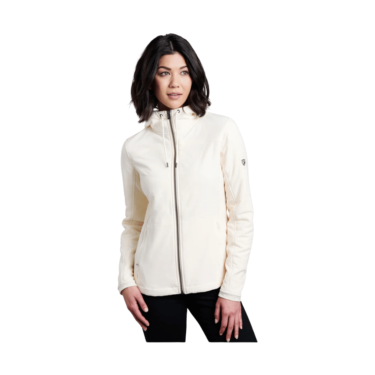 KUHL WOMEN'S AERO FLEECE HOODY - IVORY