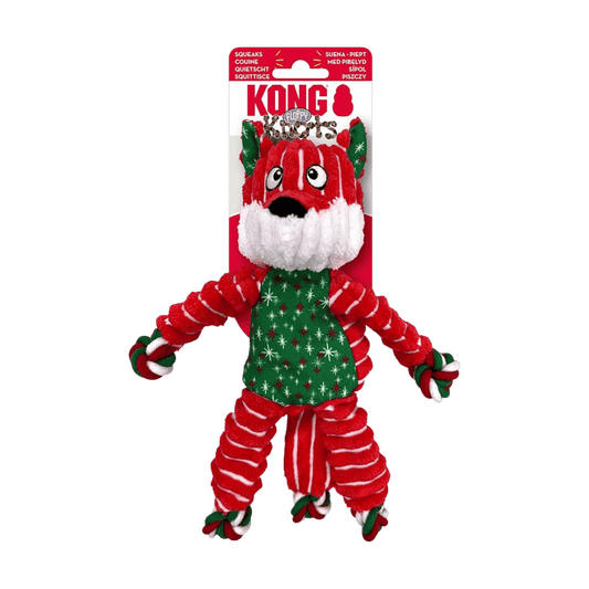 KONG HOLIDAY FLOPPY KNOTS FOX - SM/MD