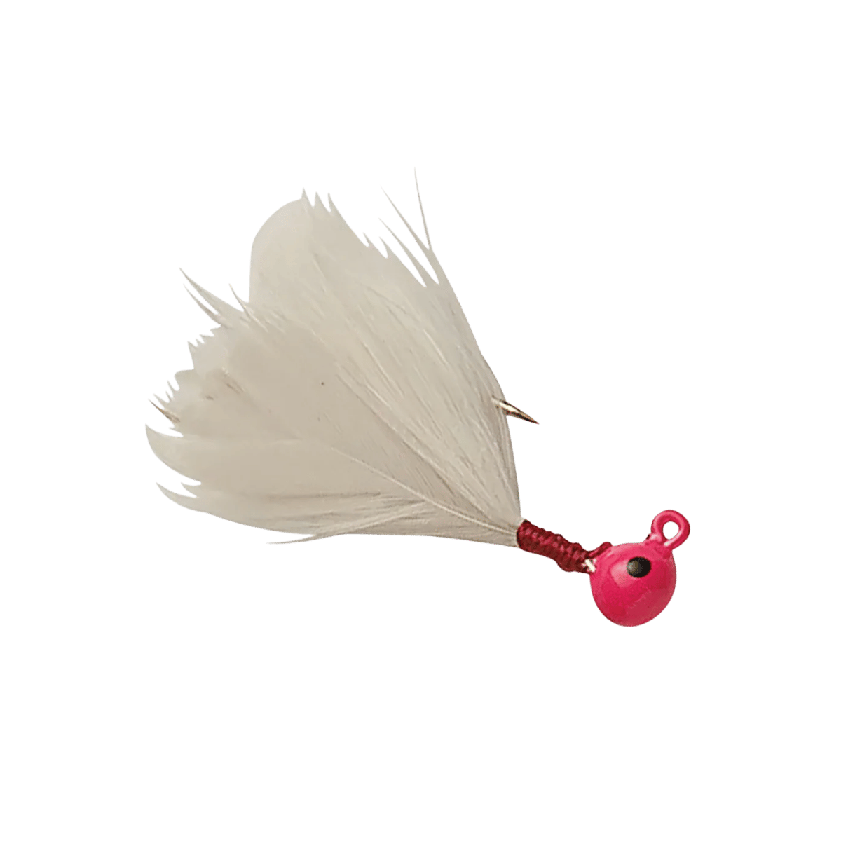 FLU FLU DOUBLE OO FLU-FLU JIG PINK WHITE IMAGE