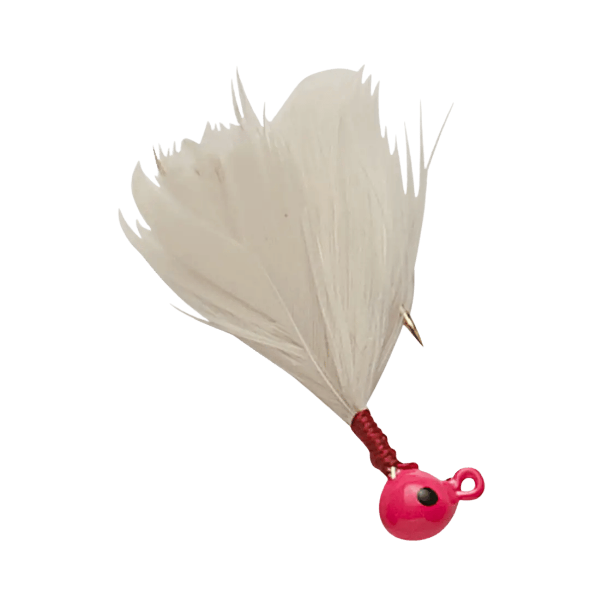 FLU FLU DOUBLE OO FLU-FLU JIG PINK WHITE IMAGE