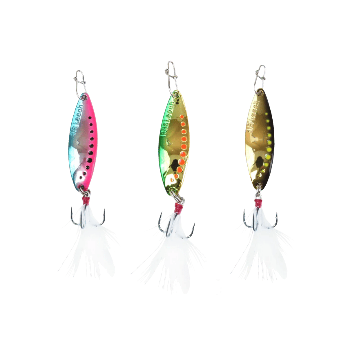 CLAM PANFISH LEECH FLUTTER SPN KIT - 1/32OZ - METALLICS