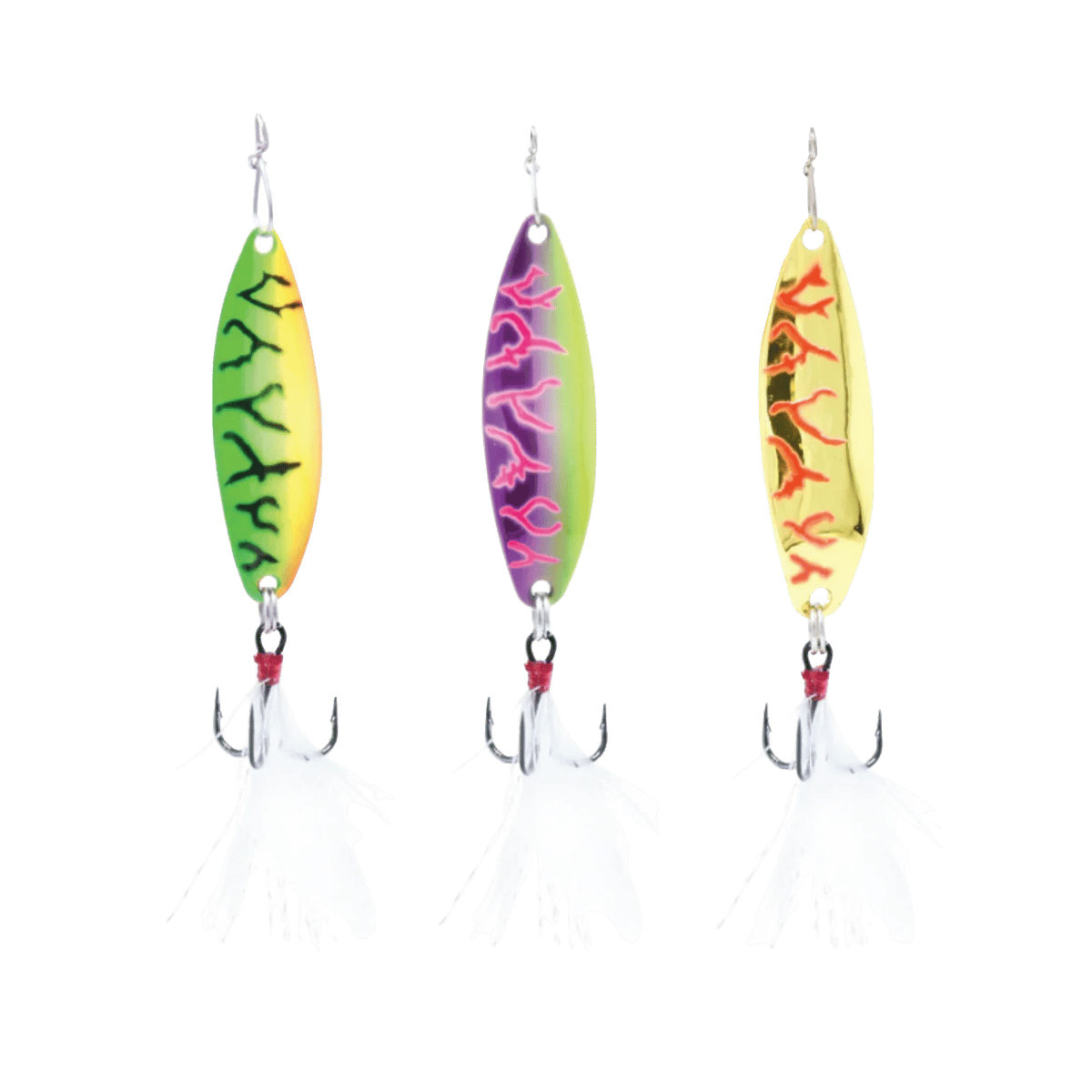 CLAM PANFISH LEECH FLUTTER SPN KIT - 1/32OZ - LIGHTNING