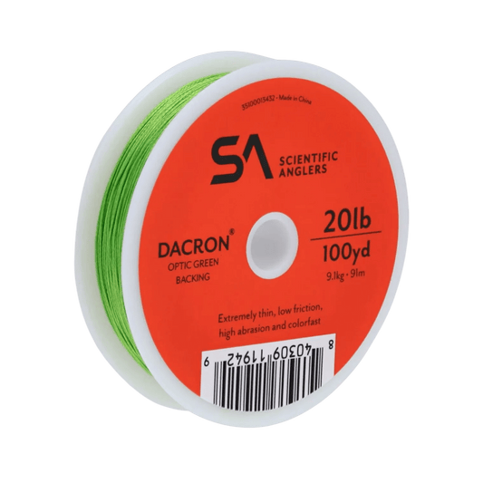 SCIENTIFIC ANGLERS FLY LINE BACKING 100YD - 20 LBS - OPTIC GREEN
