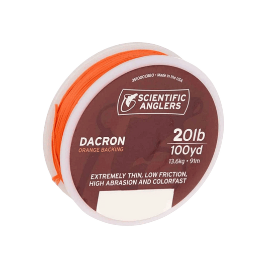 SCIENTIFIC ANGLERS FLY LINE BACKING 100YD - 20 LBS - ORANGE