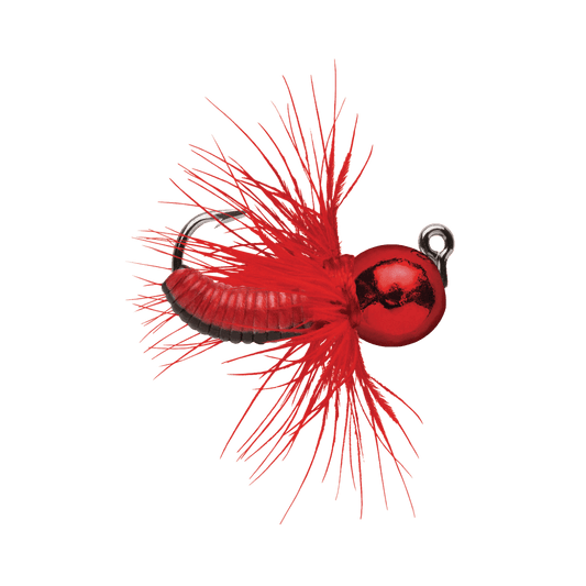 VMC TUNGSTEN FLY JIG - 1/32OZ - METALLIC RED