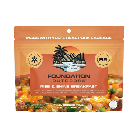 FOUNDATION OUTDOORS RISE AND SHINE BREAKFAST MEAL IMAGE