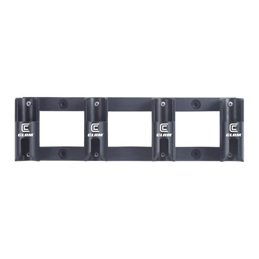 CLAM FOUR POSITION ROD HOLDER - BLACK