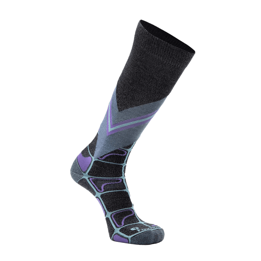 FOX RIVER WOMEN'S APRES ULTRA LIGHTWEIGHT OTC SKI SNOWBOARD SOCKS GREY SILVER