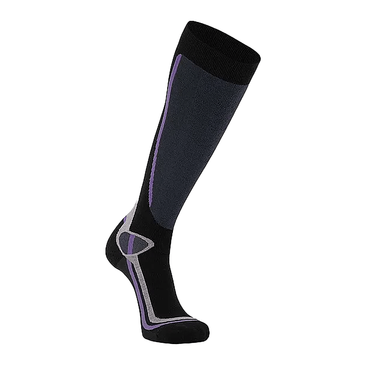 FOX RIVER WOMEN'S TAOS LIGHTWEIGHT OTC SKI SNOWBOARD SOCKS BLACK GREY