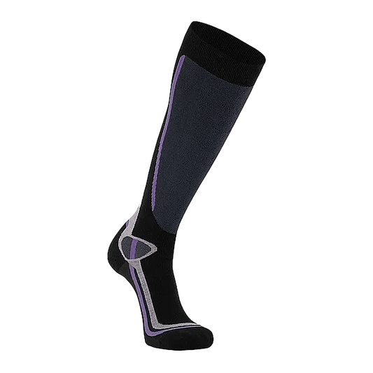 FOX RIVER WOMEN'S TAOS LIGHTWEIGHT OTC SKI SNOWBOARD SOCKS BLACK GREY