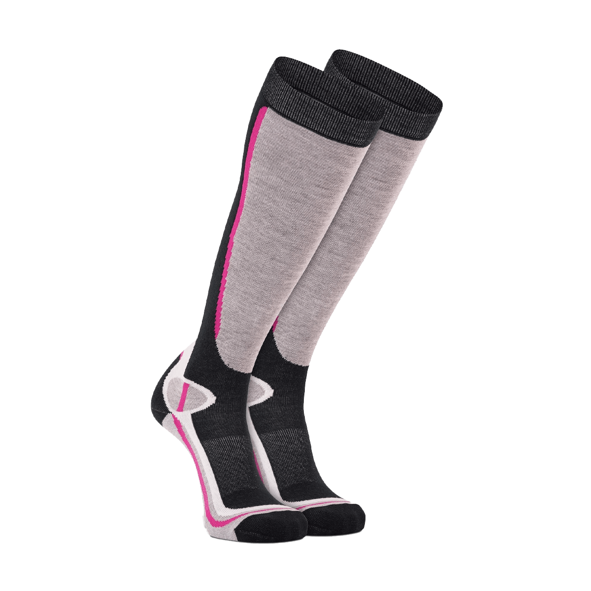 FOX RIVER WOMEN'S TAOS LIGHTWEIGHT OTC SKI SNOWBOARD SOCKS WHITE BLACK