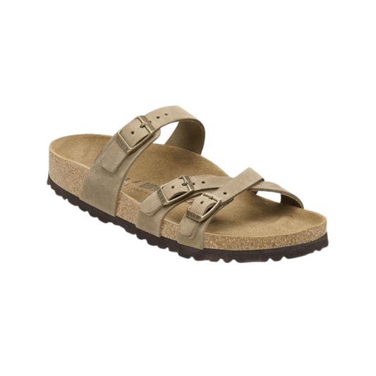 BIRKENSTOCK WOMEN'S FRANCA FL - REGULAR - TOBACCO BROWN - SIDE  VIEW