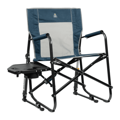 GCI OUTDOOR FREESTYLE ROCKER™ WITH SIDE TABLE - HEATHERED INDIGO-MAIN IMAGE