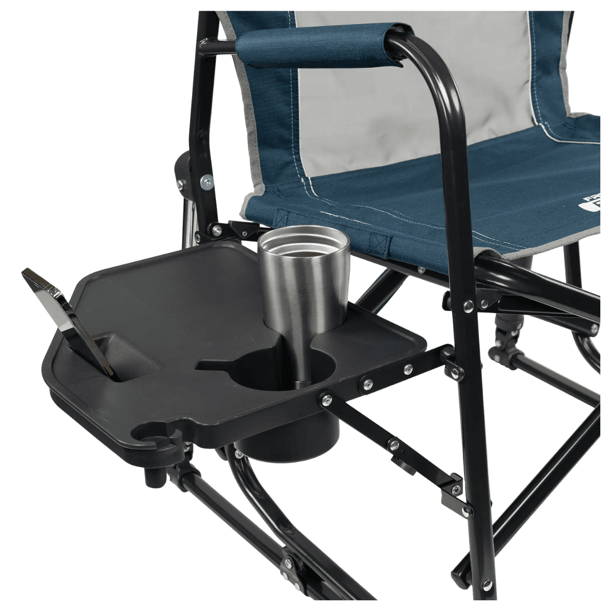 GCI OUTDOOR FREESTYLE ROCKER™ WITH SIDE TABLE - HEATHERED INDIGO-SIDE TABLE