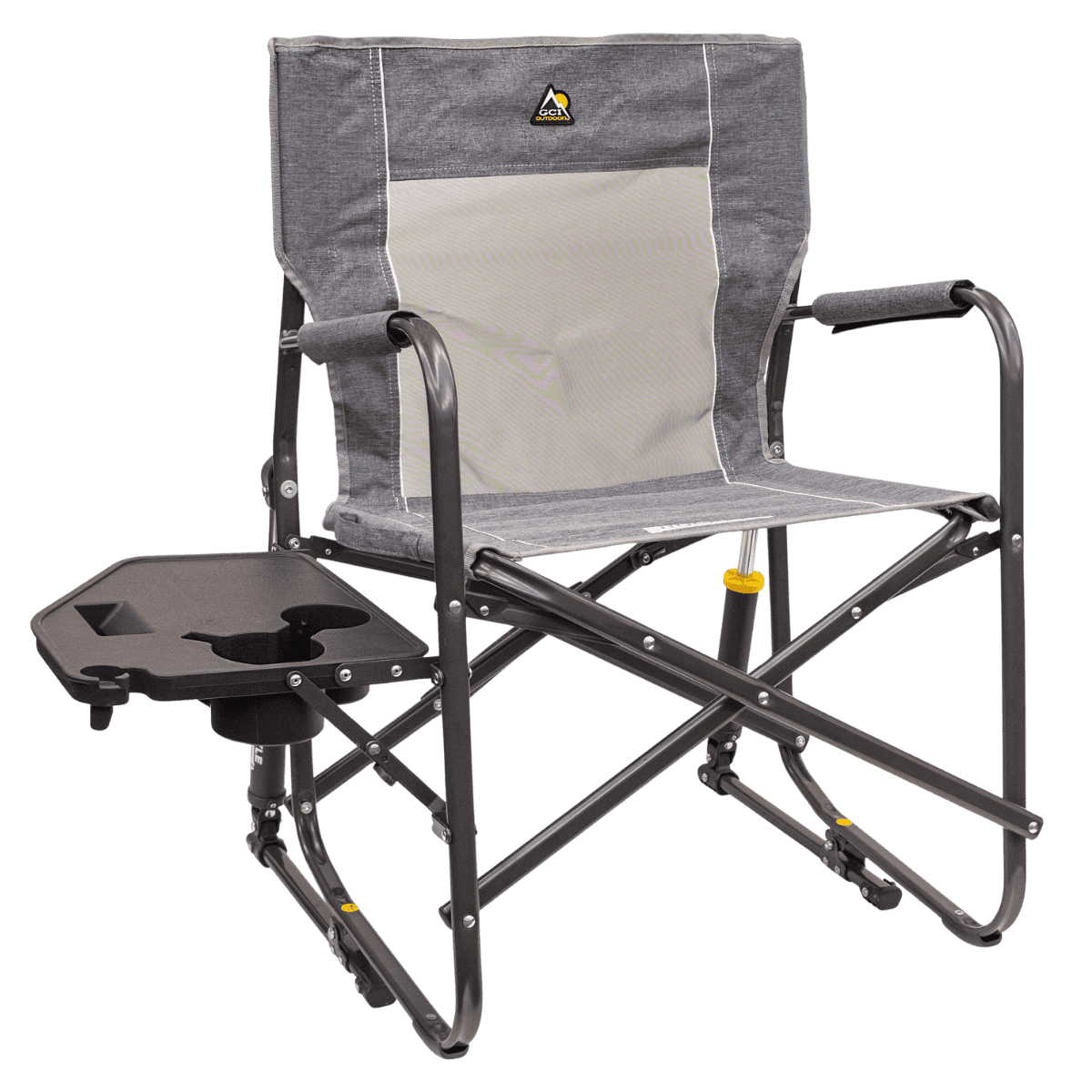 GCI OUTDOOR FREESTYLE ROCKER™ WITH SIDE TABLE - HEATHERED PWTER - MAIN IMAGE