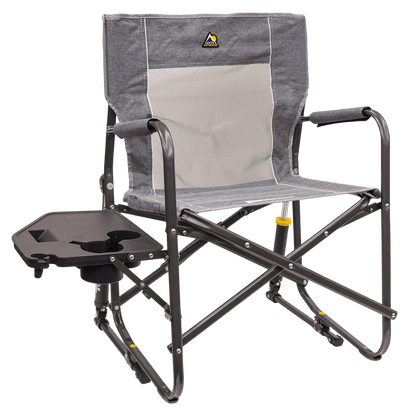 GCI OUTDOOR FREESTYLE ROCKER™ WITH SIDE TABLE - HEATHERED PWTER - MAIN IMAGE