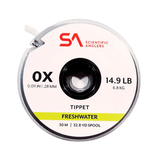 SCIENTIFIC ANGLERS FRESHWATER NYLON TIPPET 30MM 2X - CLEAR
