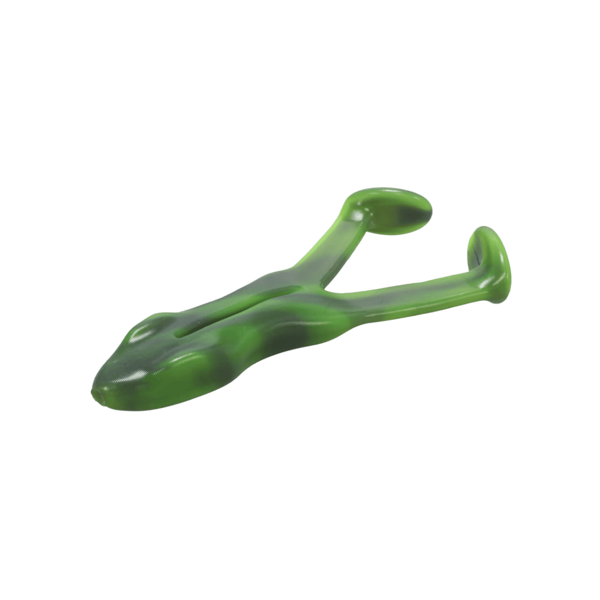 FROG FACTORY RIBBIT FROG 5PK FROG SLOBBER, GREEN, TOP ANGLE