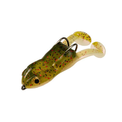 FROG FACTORY RIBBIT TOP TOAD RIGGED 2PK WATERMELON RED PEARL